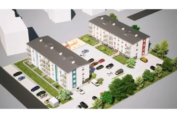 zachodniopomorskie, Stargardzki, Stargard, Gdyńska, 2 działki z PNB dwóch 4-kond. wielorodz. budynków