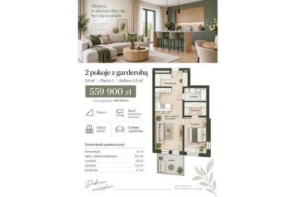 zachodniopomorskie, Szczecin, Podjuchy, Szczecin Podjuchy nowe mieszkanie 2 pok.54 m2.