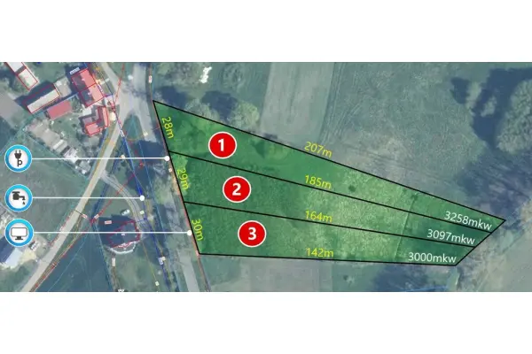 zachodniopomorskie, Pyrzycki, Bielice, Stare Chrapowo, Działki budowlane z MPZP w Starym Chrapowie